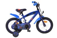 Blaues Kinderfahrrad mit Superman-Motiv und...