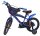 Buntes Kinderfahrrad mit Superman-Motiv und Stützrädern in Blau