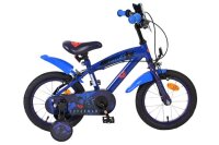 Blaues Kinderfahrrad mit Superman-Motiv und...