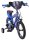 Kinderfahrrad in Blau mit Superman-Motiv und Stützrädern