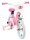 Kinderfahrrad in Pink und Mint mit Korb und Barbie-Motiv