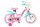 Kinderfahrrad in Pink mit weißen Reifen und Korb vorne