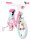 Kinderfahrrad in Pink und Mint mit Korb und Trainingsträdern