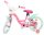 Rosa Kinderfahrrad mit weißen Reifen und pinken Griffen