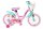 Kinderfahrrad in Pink und Türkis mit 16-Zoll-Rädern und Korb