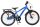 Blaues Kinderfahrrad mit 20-Zoll-Rädern und Gepäckträger