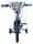 Blaues Kinderfahrrad mit niedlichem Motiv und Stützrädern