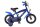 Blaues Kinderfahrrad mit Superman-Motiv und Stützrädern