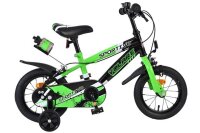Kinderfahrrad in Schwarz und Grün mit...