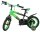 Kinderfahrrad in Schwarz und Grün mit 16-Zoll-Rädern und Rücktrittbremse