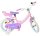 Rosa Kinderfahrrad mit Stützrädern und gepolstertem Sitz für Mädchen
