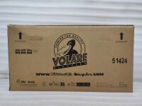 Kartonverpackung für Fahrräder mit Logo und Gewichtsangabe