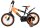 Kinderfahrrad in Schwarz und Orange mit 16-Zoll-Rädern und Rücktrittbremse