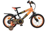 Kinderfahrrad in Orange und Schwarz mit sportlichem...