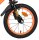 Volare Strike 14 Zoll Kinderfahrrad für Jungen – Schwarz-Orange, zwei Handbremsen, abnehmbare Stützräder, höhenverstellbar