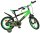 Kinderfahrrad in Grün und Schwarz mit sportlichem Design und 16-Zoll-Rädern