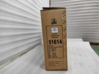 Karton mit Produktinformationen in rosa Farbe und Abmessungen