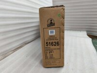 Braune Verpackung mit Produktdetails und Farbbezeichnung in Schwarz-Orange