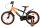 Kinderfahrrad in Schwarz und Orange mit 16-Zoll-Rädern und Rücktrittbremse