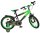 Volare Strike 16 Zoll Kinderfahrrad Jungen – Schwarz-Grün, zwei Handbremsen, 85% vormontiert