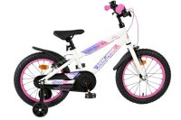 Kinderfahrrad in Weiß mit pinken Akzenten und...