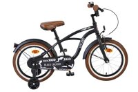 Schwarzes Kinderfahrrad mit braunen Reifen und...