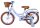Kinderfahrrad in Hellblau mit Korb und braunen Reifen