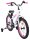 Kinderfahrrad in Weiß mit pinken Akzenten und Stützrädern