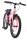 Pinkes Kinderfahrrad mit stabilen Reifen und sportlichem Design