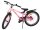 Rosa Kinderfahrrad mit dicken Reifen und schwarzem Sattel