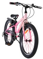 Kinderfahrrad in Pink mit 20-Zoll-Rädern und schwarzem Reifen