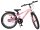 Rosa Kinderfahrrad mit 20-Zoll-Rädern und schwarzer Ausstattung