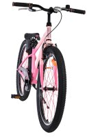Pinkes Fahrrad mit breiten Reifen und sportlichem Design