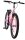 Pinkes Fahrrad mit breiten Reifen und sportlichem Design