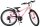 Rosa Mountainbike mit schwarzem Sattel und Reifen, 21-Gang-Schaltung