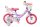 Lila Kinderfahrrad mit Einhorn-Motiv und pinken Akzenten