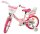 Rosa Kinderfahrrad mit Korb, Einhorn-Motiv und stabilen Reifen
