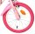 Pinkes Fahrrad mit buntem Reifen und reflektierendem Element
