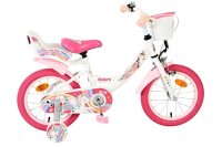 Kinderfahrrad in Weiß und Pink mit Einhorn-Motiv...