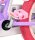 Lila Kinderfahrrad mit pinkem Pedal und Reifen