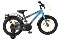 Kinderfahrrad in Blau mit Stützrädern und...