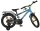 Jungenfahrrad in Blau mit Stützrädern und Gepäckträger