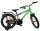 Kinderfahrrad in Grün und Schwarz mit zwei Rädern und Rücktrittbremse