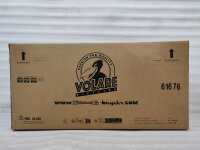 Kartonverpackung für Fahrräder mit Logo und Gewichtshinweis