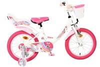 Kinderfahrrad in Weiß und Pink mit Einhorn-Motiv...