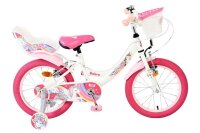 Kinderfahrrad in Weiß und Pink mit Einhorn-Motiv...
