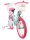 Kinderfahrrad in Pink und Blau mit Korb und Einhorn-Motiv