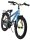 Kinderfahrrad mit blauer Lackierung und grünen Akzenten, 18 Zoll Reifen