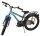 Jungenfahrrad in Blau mit grünen Akzenten und Gepäckträger