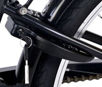 Fahrrad mit Handbremse, Rücktrittbremse und batteriebetriebenen Lichtern